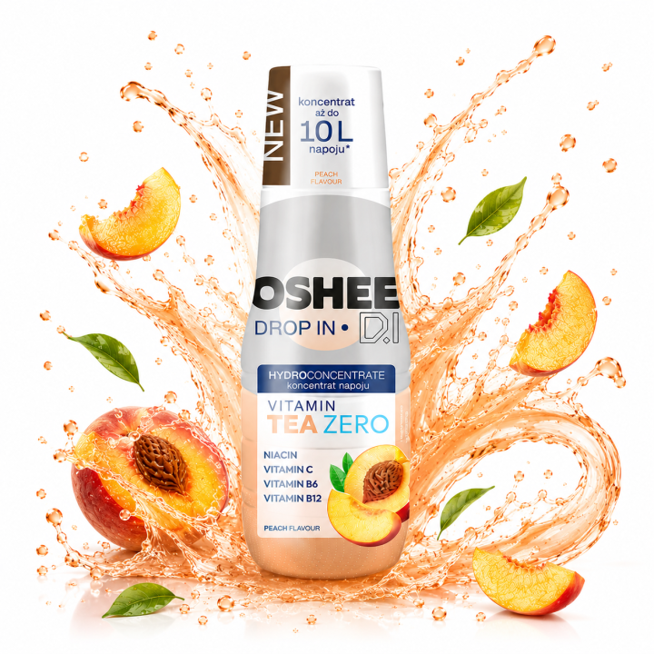OSHEE Drop In ZERO Vitamin Tea Brzoskwinia 500 ml Koncentrat  SodaStream