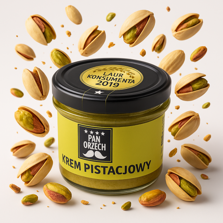 Krem Pistacjowy Pan Orzech 200g Naturalny dodatek do ciast kremów deserówAMK