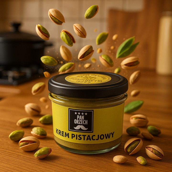 Krem Pistacjowy Pan Orzech 200g Naturalny dodatek do ciast kremów deserówAMK