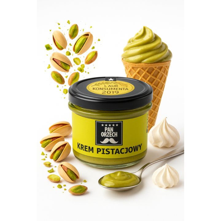 Krem Pistacjowy Pan Orzech 200g Naturalny dodatek do ciast kremów deserówAMK