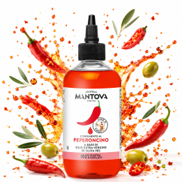 Oliwa Extra Virgin Chili Mantova Squeezer 250 ml Włoska Precyzyjny Dozownik