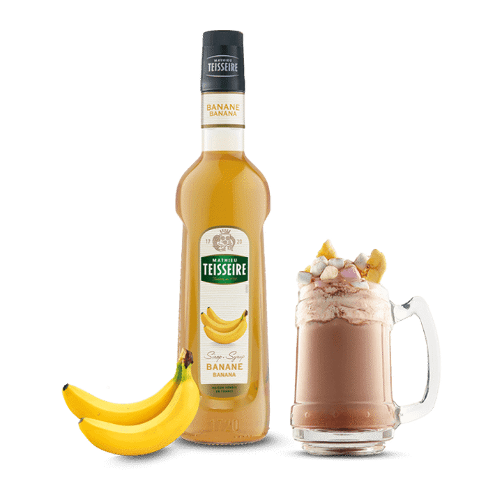 Syrop barmański Bananowy 700 ml do Kawy Drinków syrop koncentrat TEISSEIRE AMK