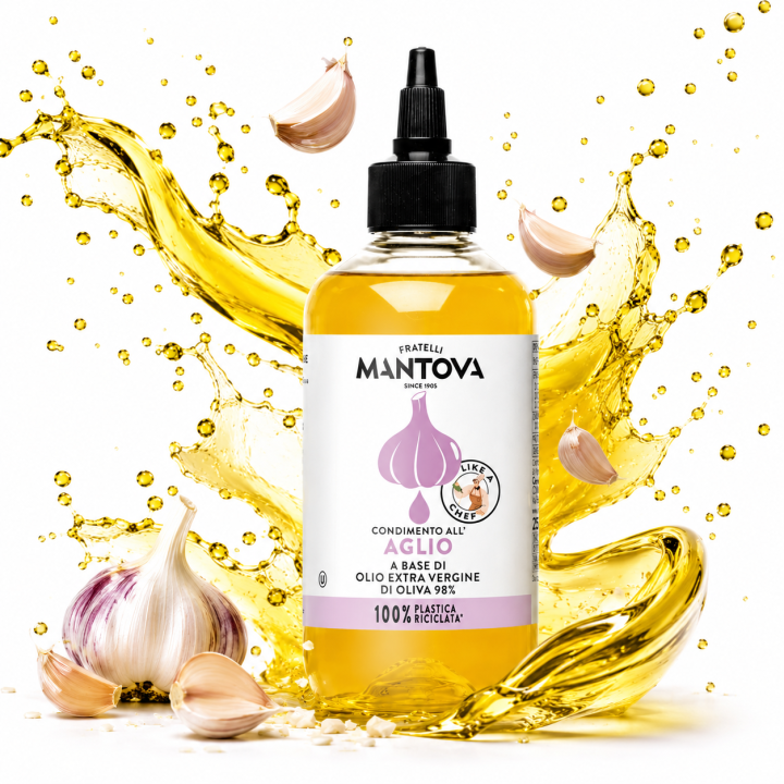 Mantova Squeezer Oliwa Extra Virgin Czosnek 250 ml Precyzyjny Dozownik