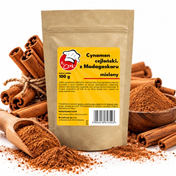 Cynamon Cejloński mielony 100g Cynamon Cejloński Mielony - Premium Line