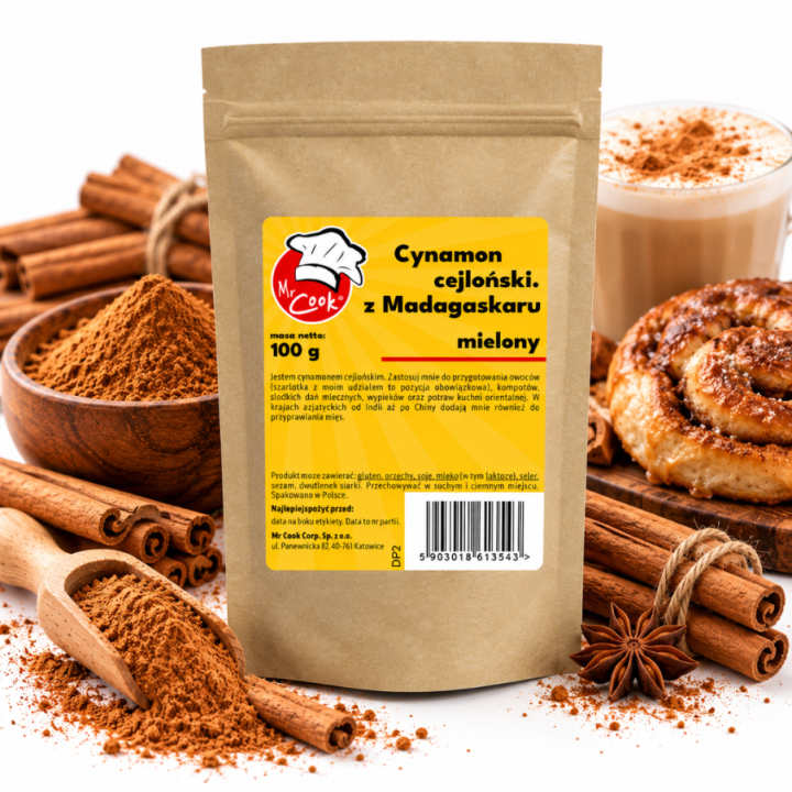 Cynamon Cejloński mielony 100g Cynamon Cejloński Mielony - Premium Line