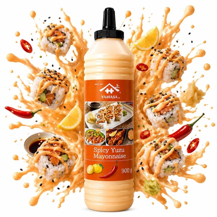Sos Majonezowy Pikantny Yuzu Yamasa Spicy Mayonnaise 900g Premium  z Chili