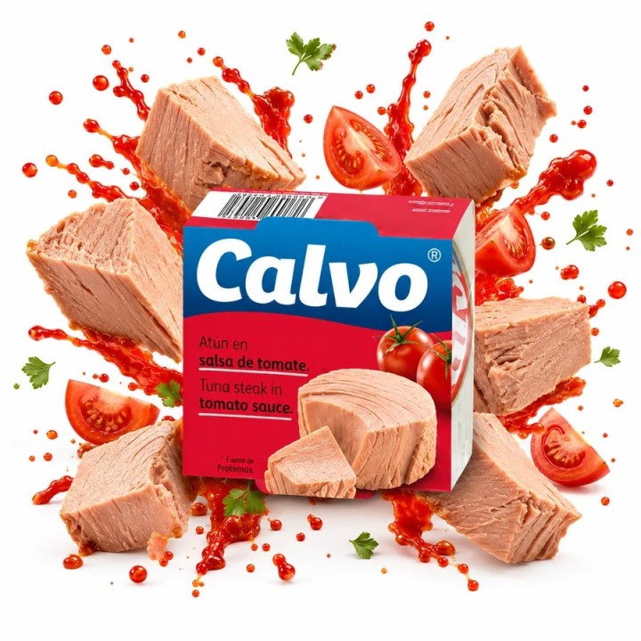 Tuńczyk w sosie pomidorowym CALVO 160 g konserwa w pomidorach hiszpania
