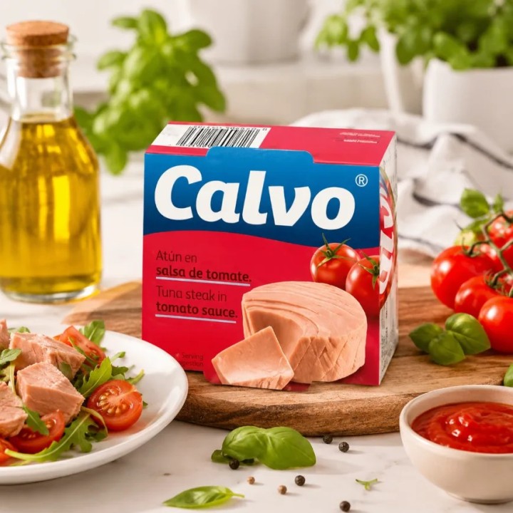 Tuńczyk w sosie pomidorowym CALVO 160 g konserwa w pomidorach hiszpania