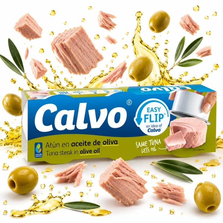 Tuńczyk w oliwie CALVO 3x65 g konserwa rybna hiszpańska gremium