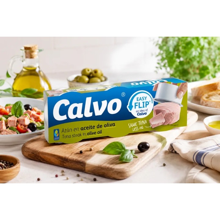 Tuńczyk w oliwie CALVO 3x65 g konserwa rybna hiszpańska gremium