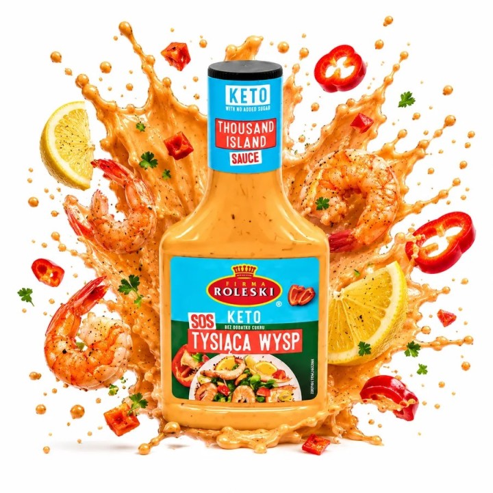 Roleski Sos Tysiąca Wysp KETO 300g Bez Dodatku Cukru Do Burgerów Low Carb