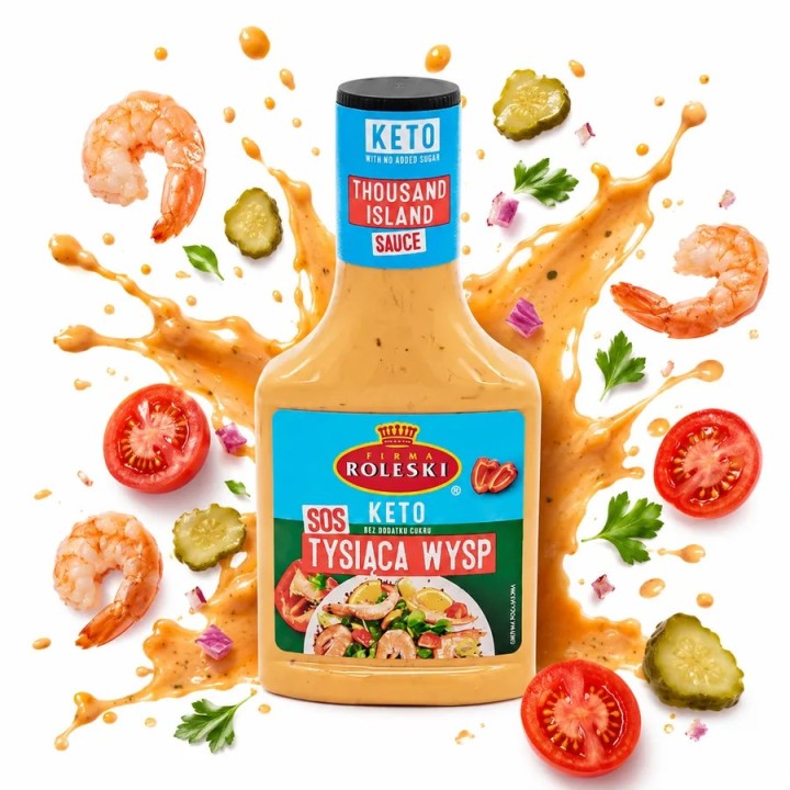 Roleski Sos Tysiąca Wysp KETO 300g Bez Dodatku Cukru Do Burgerów Low Carb
