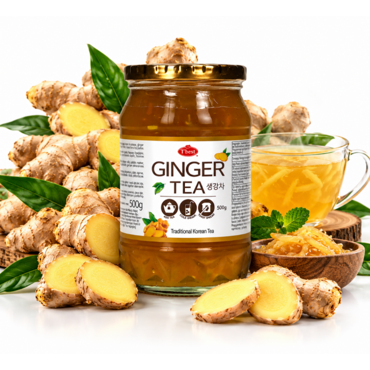 Ginger Tea Drinks 500ml Koreańska Herbata Imbirowa Premium Yuzu