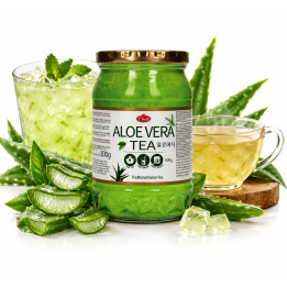 Aloe Vera Tea Drinks 500ml Koreańska Herbata Z Aloesem Premium Yuzu
