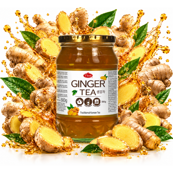 Ginger Tea Drinks 500ml Koreańska Herbata Imbirowa Premium Yuzu