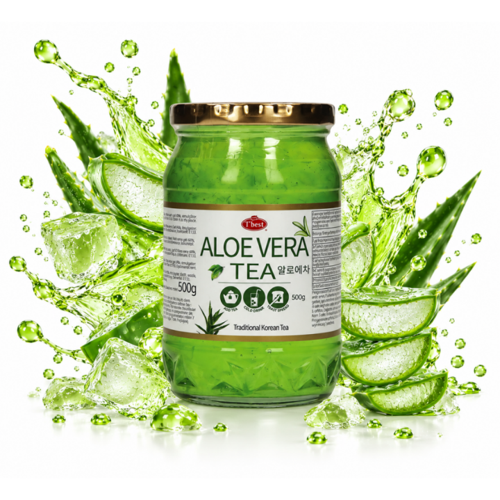 Aloe Vera Tea Drinks 500ml Koreańska Herbata Z Aloesem Premium Yuzu