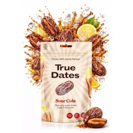 Daktyle o smaku Sour Cola True Dates 100g Naturalna Przekąska Owocowa