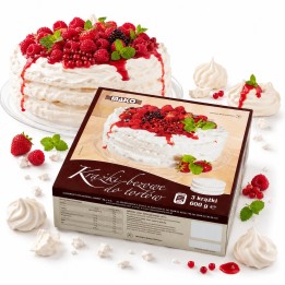 Krążki bezowe do tortów. BEZY. Ciastka kruche BEZ GUTENU Mako 600 g Premium