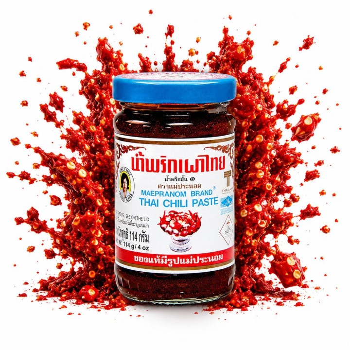 Pasta Chili z Krewetkami 114g ostra do ramen stir fry Maepranom  Mały słoi