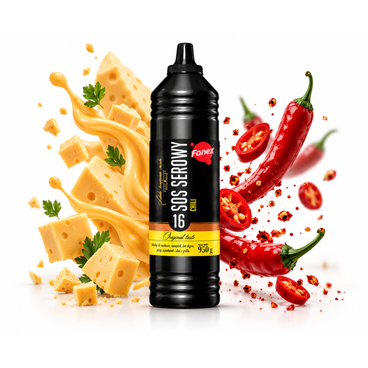 Fanex Sos serowy chili DIP do Hot Dogów Hamburgerów 950 g