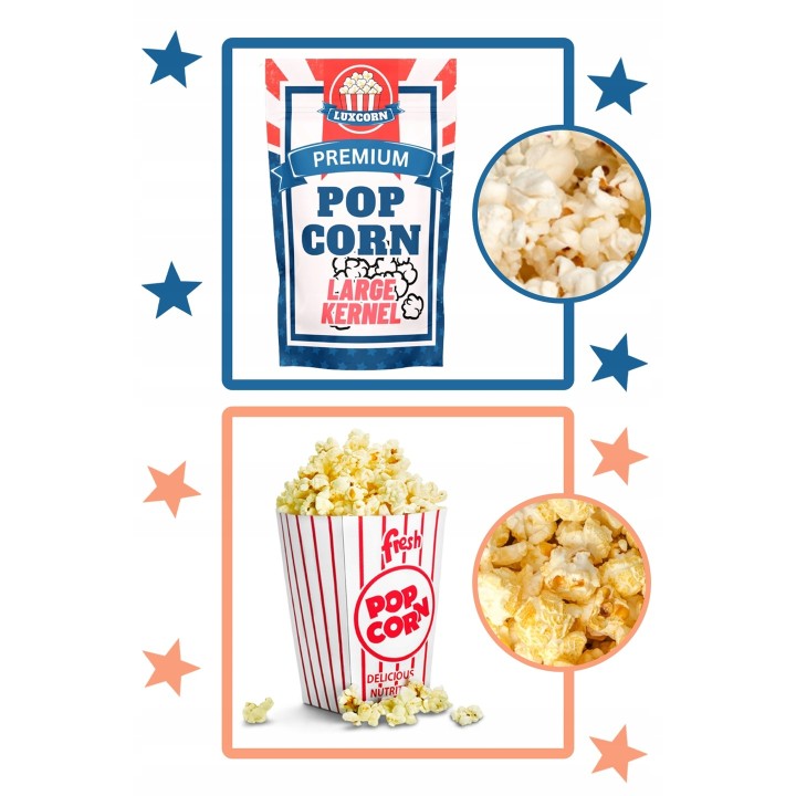 POPCORN kukurydza do prażenia Large Karnel 1kg USA duże ziarno duży popcorn