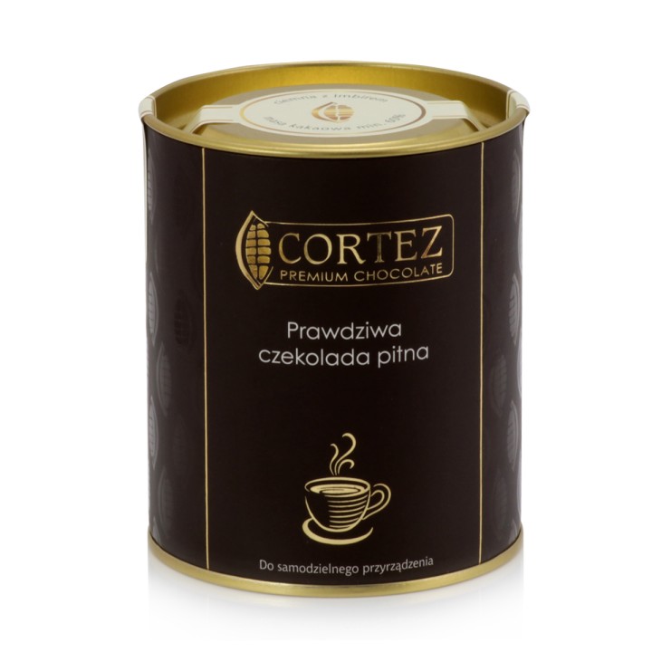 Ciemna czekolada pitna z imbirem 200g Cortez rozgrzewająca na prezentAMK