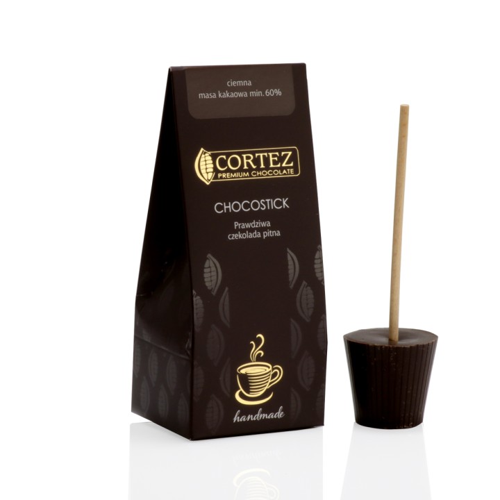 Czekolada ciemna Chocostick 40g Cortez lizak do mleka prezent AMK