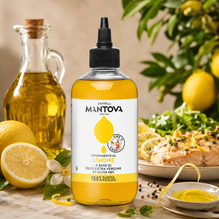 Mantova Extra Virgin Lemon 250 ml Oliwa z Dozownikiem Squeezer Cytryna