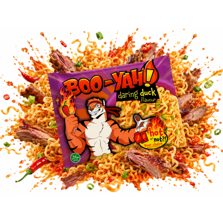 INSTANT NOODLES DUCK FLAVOUR 60g zupka nudle o smaku kaczki marki BOO-YAH!