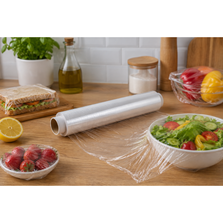 Folia spożywcza 300m 30cm gastronomiczna cateringowa CrystalClear mocna
