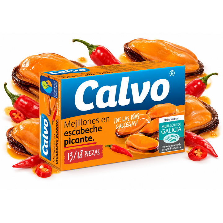 Calvo Małże w pikantnej marynacie 115g  z chili premium