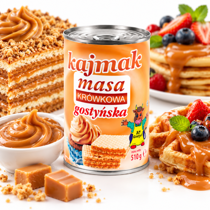 Kajmak Masa Krówkowa Gostyńska 510g Do Ciast Deserów Premium