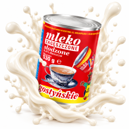 Mleko Zagęszczone Słodzone 8,0% Tłuszczu Gostyńskie 530g Premium