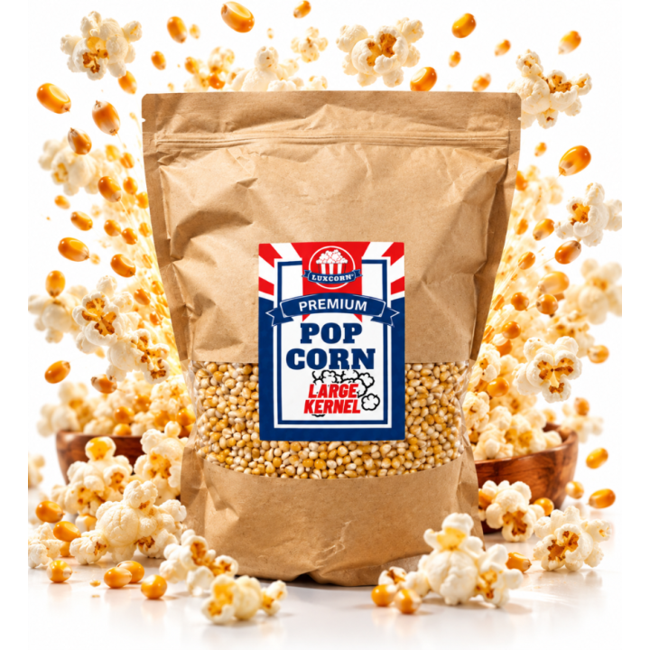 Popcorn Large Karnel 5kg duże ziarna ziarno z USA kinowy popcorn Luxcorn