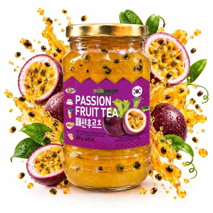 Konfitura Baza Do Herbaty O Smaku Marakui Passion Fruit Tea 500g BobMoos