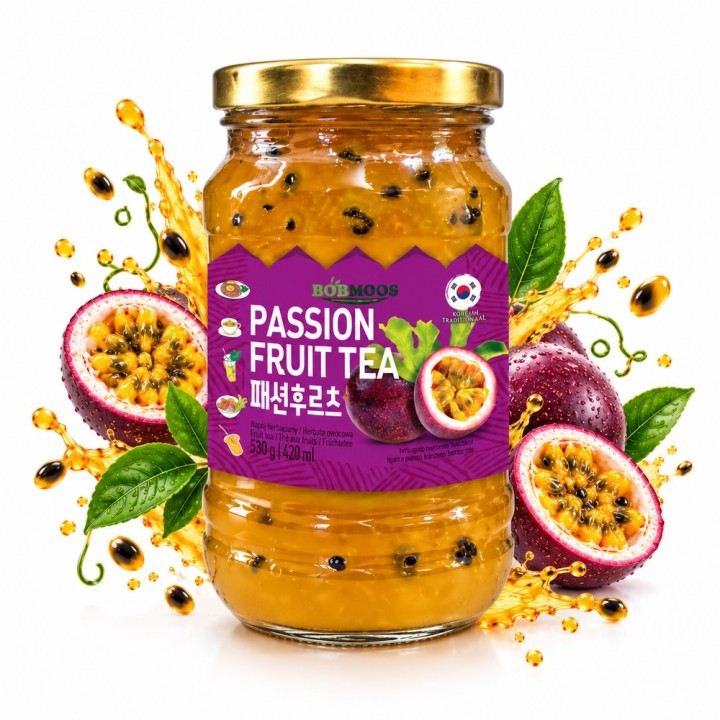 Konfitura Baza Do Herbaty O Smaku Marakui Passion Fruit Tea 500g BobMoos