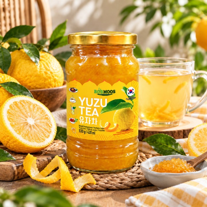 Yuzu Tea 500g BobMoos Konfitura Do Herbaty