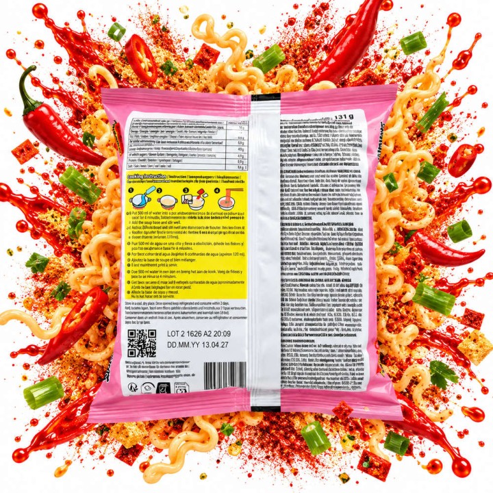 Bibimmyeon Choi Ramen Zuka Instant Pikantny Smak Carbonara 131g Spicy