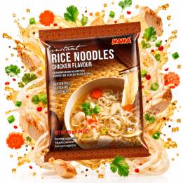 Instant Rice Noodles Chicken Makaron Kurczak Ryżowy Zupka Mama 55g Tajska