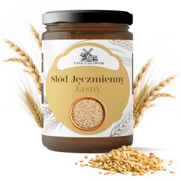 Syrop ze słodu jęczmiennego jasny 550ml na laktację do wypieków i piwa AMK