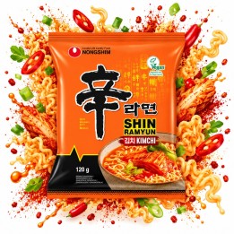 Nongshim Kimchi Shin Ramen Instant 120 g Ramyun Zupa Zupka Koreańska