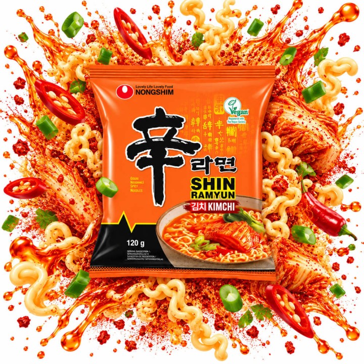 Nongshim Kimchi Shin Ramen Instant 120 g Ramyun Zupa Zupka Koreańska