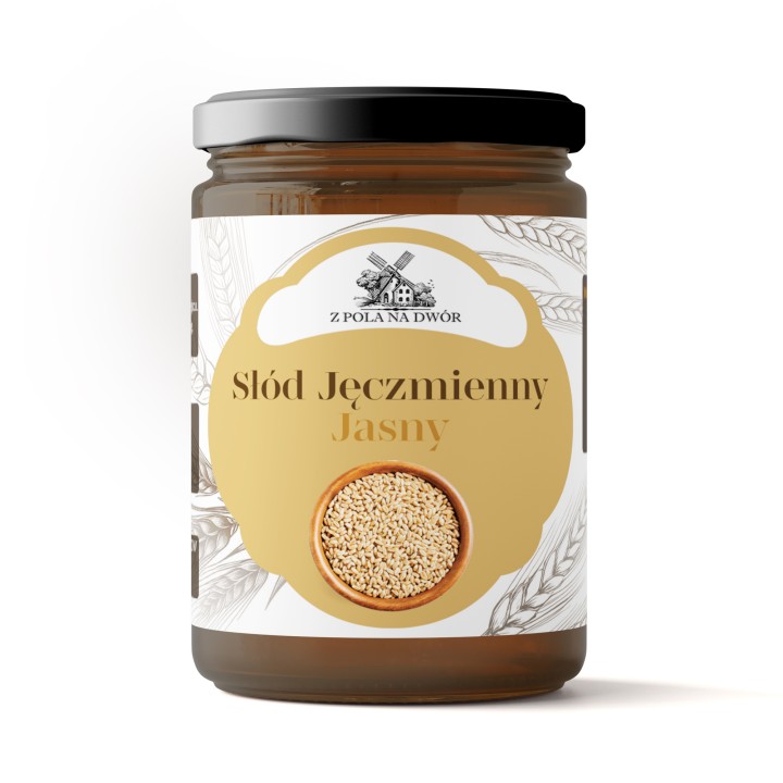 Syrop ze słodu jęczmiennego jasny 550ml na laktację do wypieków i piwa AMK