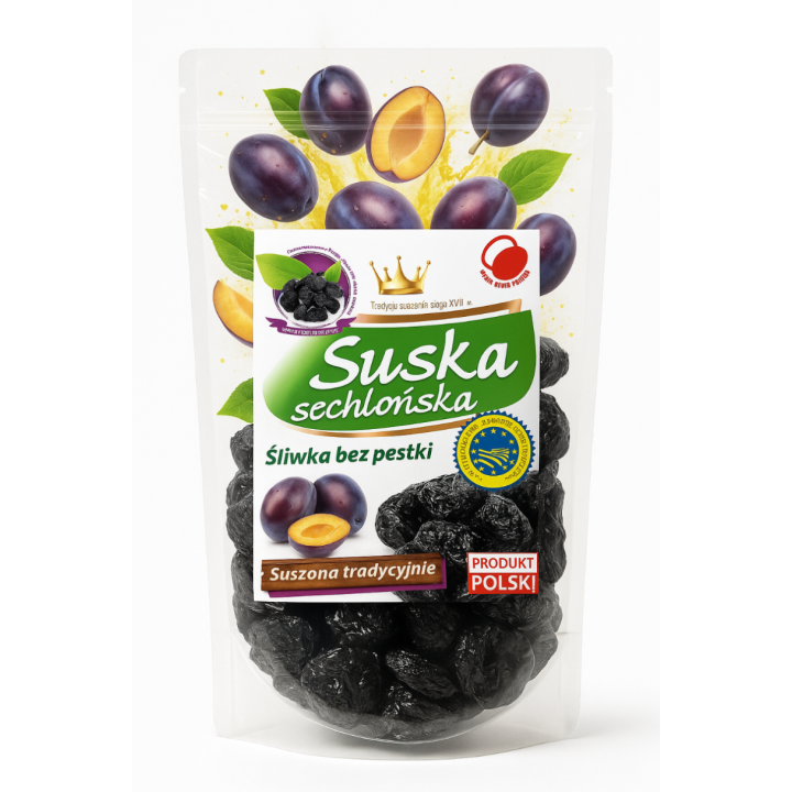 Śliwka suszona bez pestki 250g - Suska Sechlońska, tradycyjna PolskieAMK