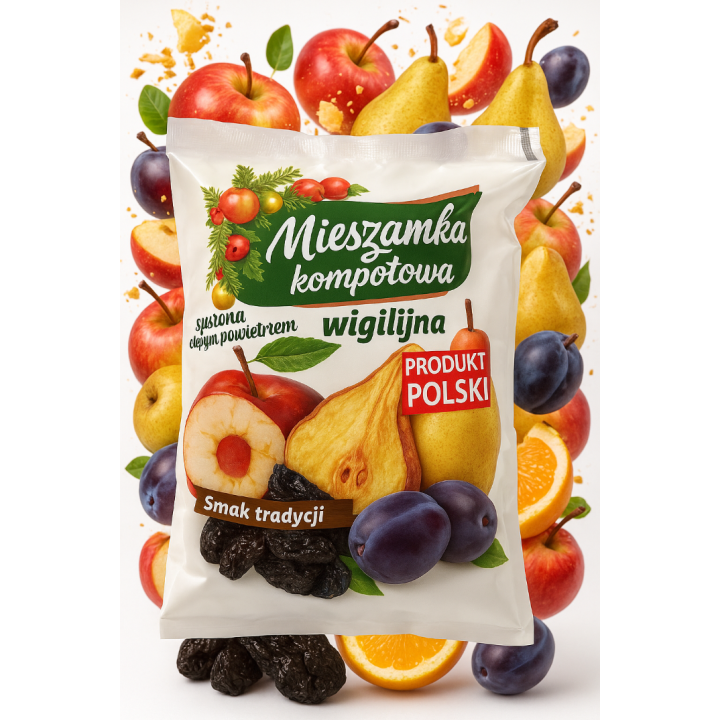 Wigilijna Mieszanka Kompotowa 200g tradycyjna suszona ciepłym powietrzemAMK