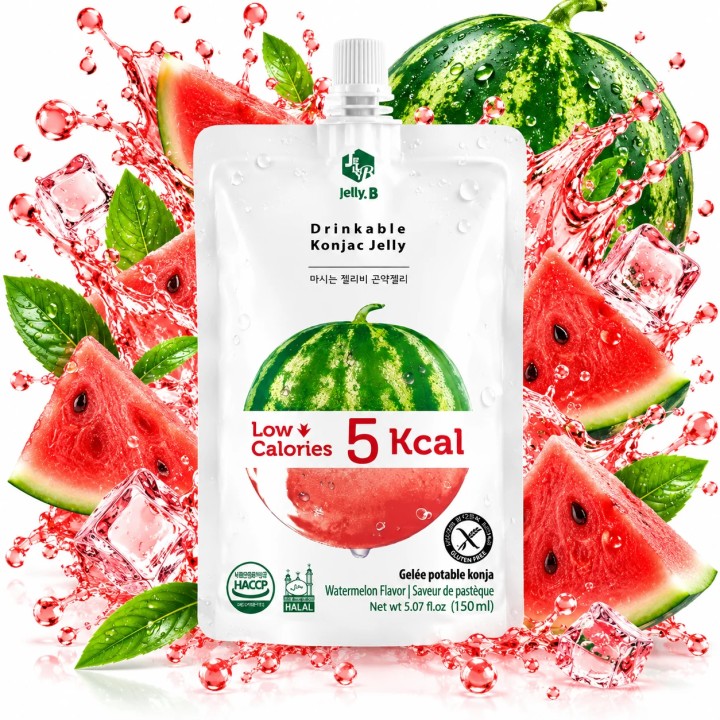 konjac do picia Jelly Galaretka Arbuz 150 ml 2 kcal keto wege Waterlemon
