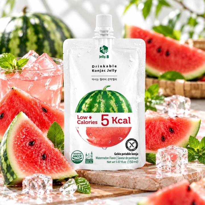 konjac do picia Jelly Galaretka Arbuz 150 ml 2 kcal keto wege Waterlemon