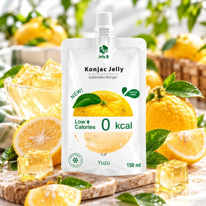 yuzu konjac galaretka Bez Cukru 150ml Napój 0 kcal Do Picia Przekąska