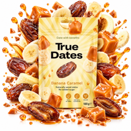 True Dates Banana Carmel 100g Naturalne Bez Cukru
