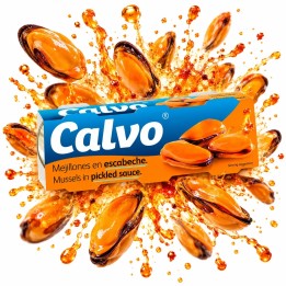 Calvo Małże marynowane 3x80 g premium hiszpańskie kuchnia śródziemnomorska